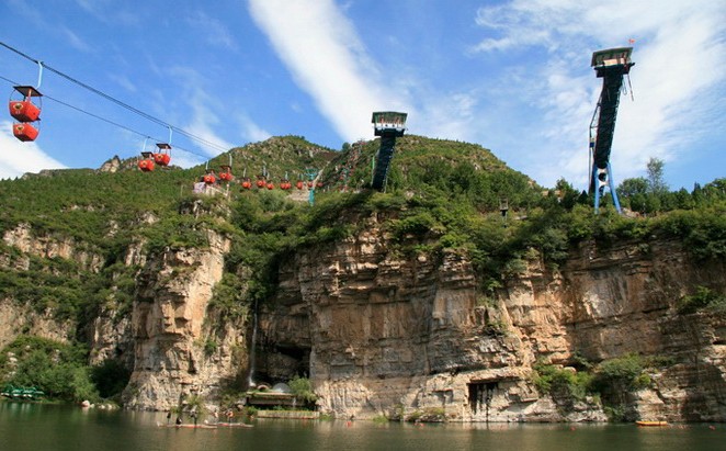 十渡玻璃棧道、拒馬河漂流、天鵝湖、BBQ自助燒